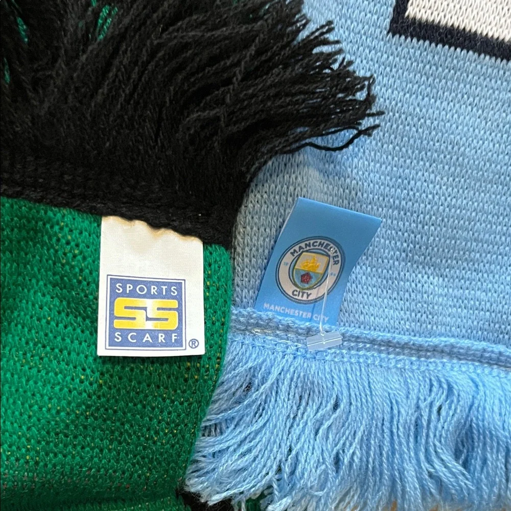 Portland Timbers Army No Pity & Manchester City 1894 Scarf Soccer Bundle